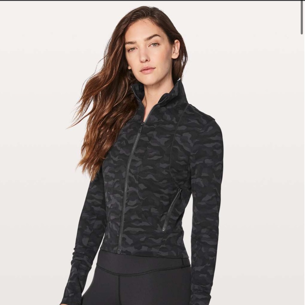 Lululemon Full Freedom Cropped Define Nulu Mesh Jacket size 6